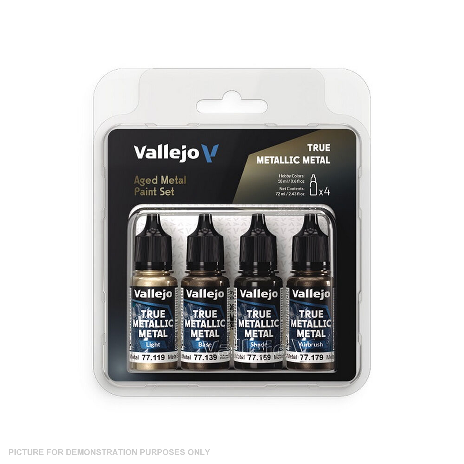 Vallejo - True Metallic Metal Set - Aged Metal