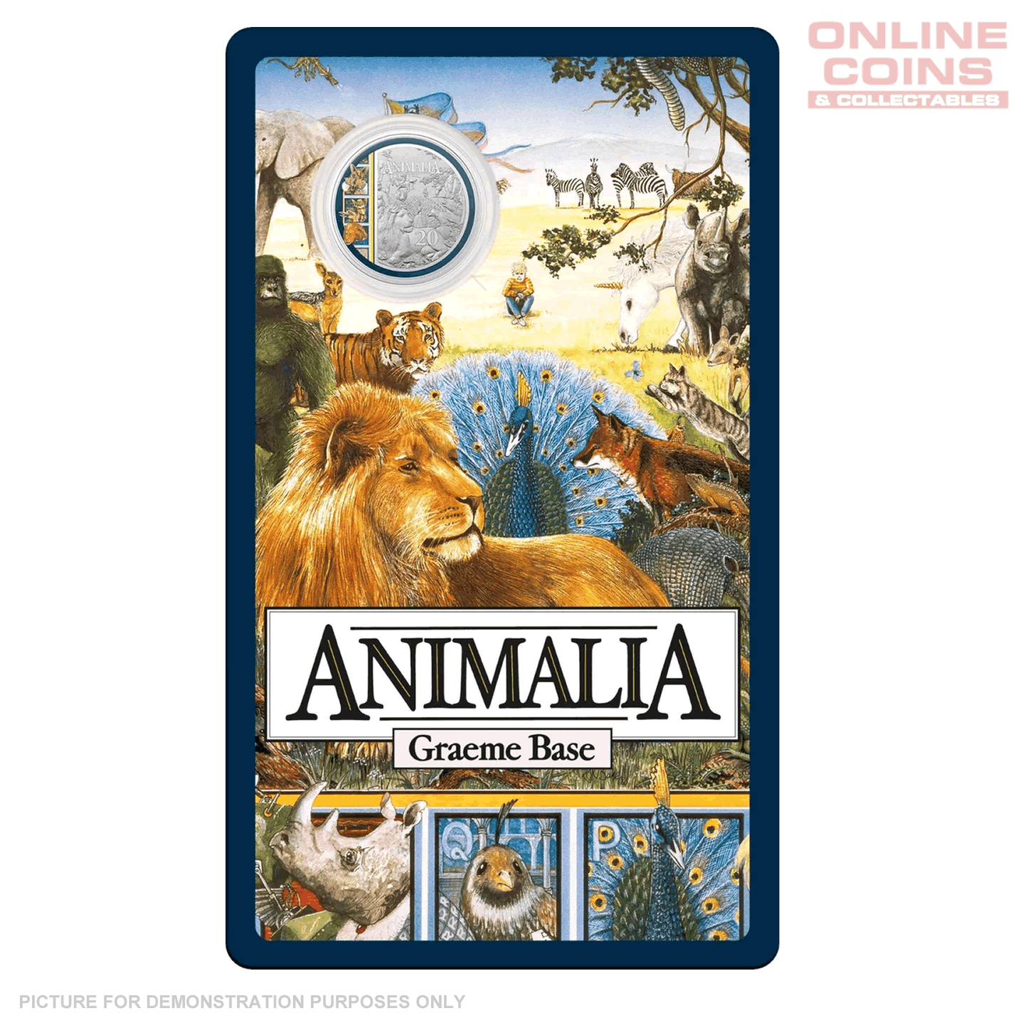 2021 Royal Australian Mint 35th Anniversary Of Animalia 20c Coloured Uncirculated Coin In Card