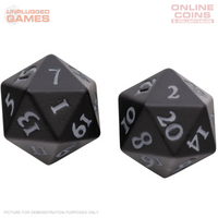 VIVID Heavy Metal D20 Dice - BLACK
