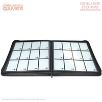 Ultra Pro Vivid 12 Pocket Zippered PRO Binder - BLACK