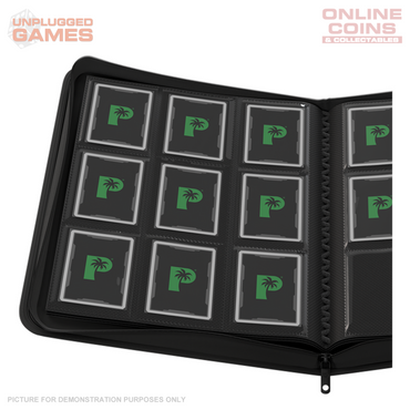 Palms Off Gaming Stealth 9 Pocket Zip Binder - Black