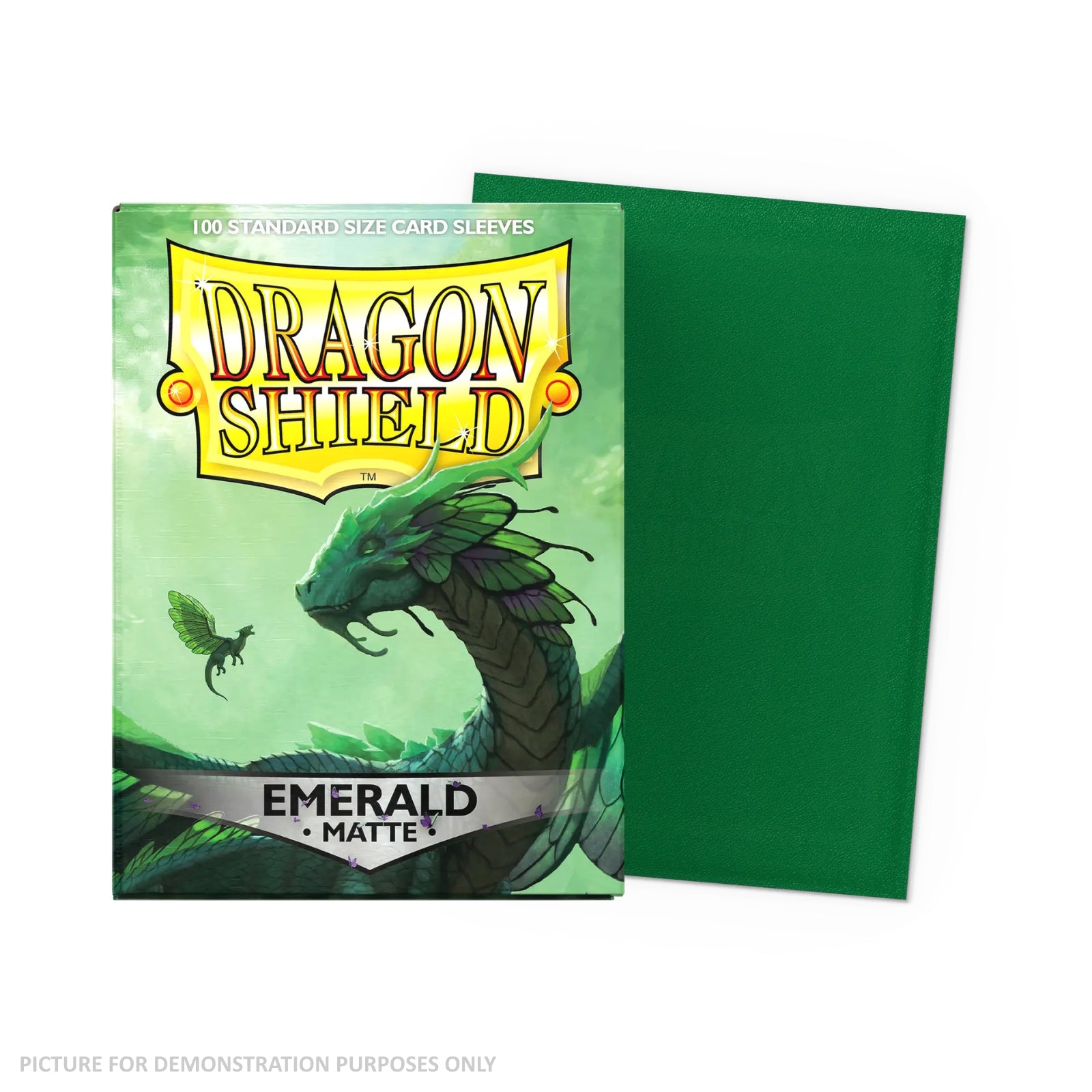 Dragon Shield 100 Standard Size Card Sleeves – Matte – Emerald