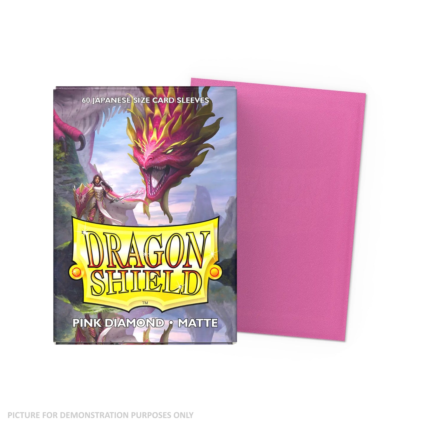 Dragon Shield 60 Japanese Size Card Sleeves - Matte Pink Diamond