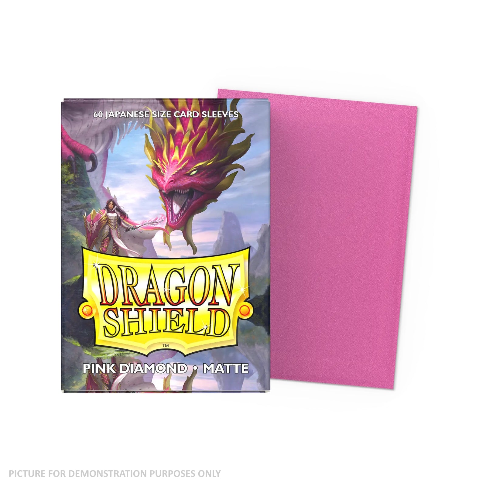 Dragon Shield 60 Japanese Size Card Sleeves - Matte Pink Diamond