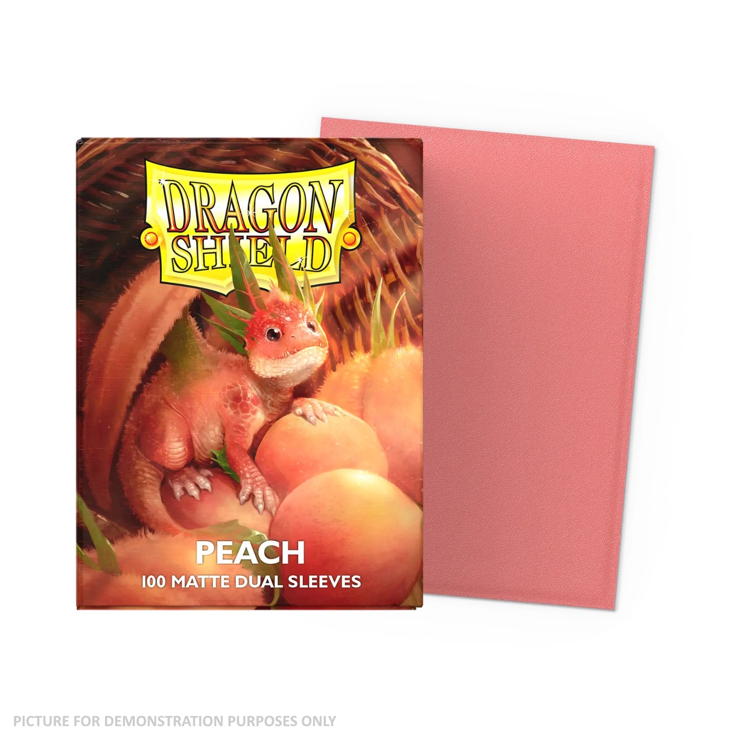 Dragon Shield Sleeves - Box 100 - Standard Size Dual Matte - Peach Piip