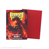 Dragon Shield 60 Japanese Size Card Sleeves - Matte Ruby