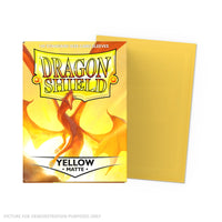 Dragon Shield 100 Standard Size Card Sleeves - Matte Yellow