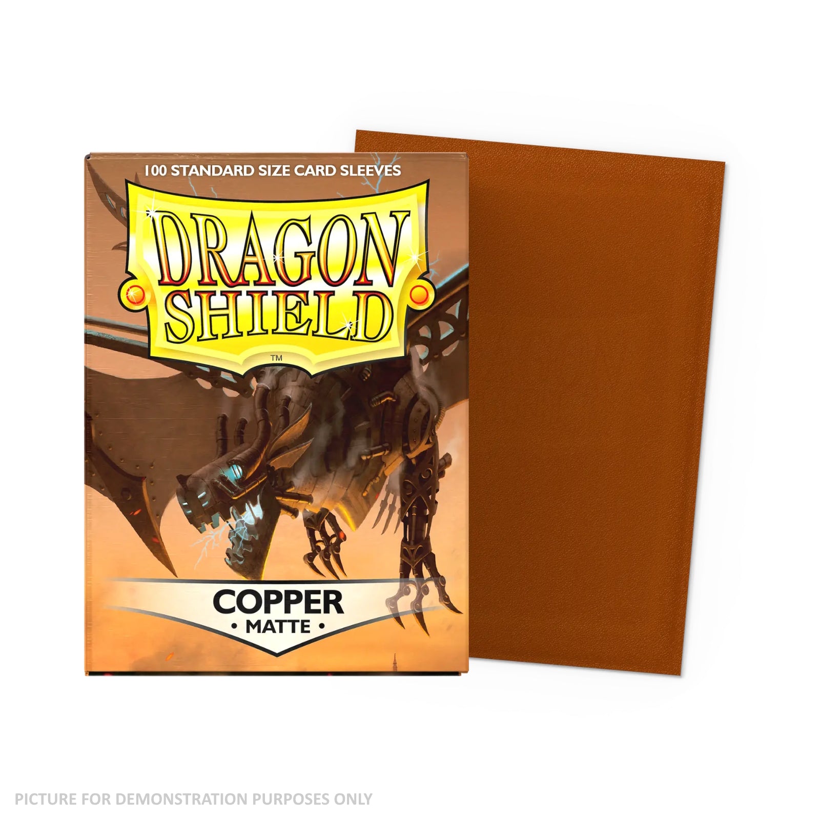 Dragon Shield 100 Standard Size Card Sleeves - Matte Copper
