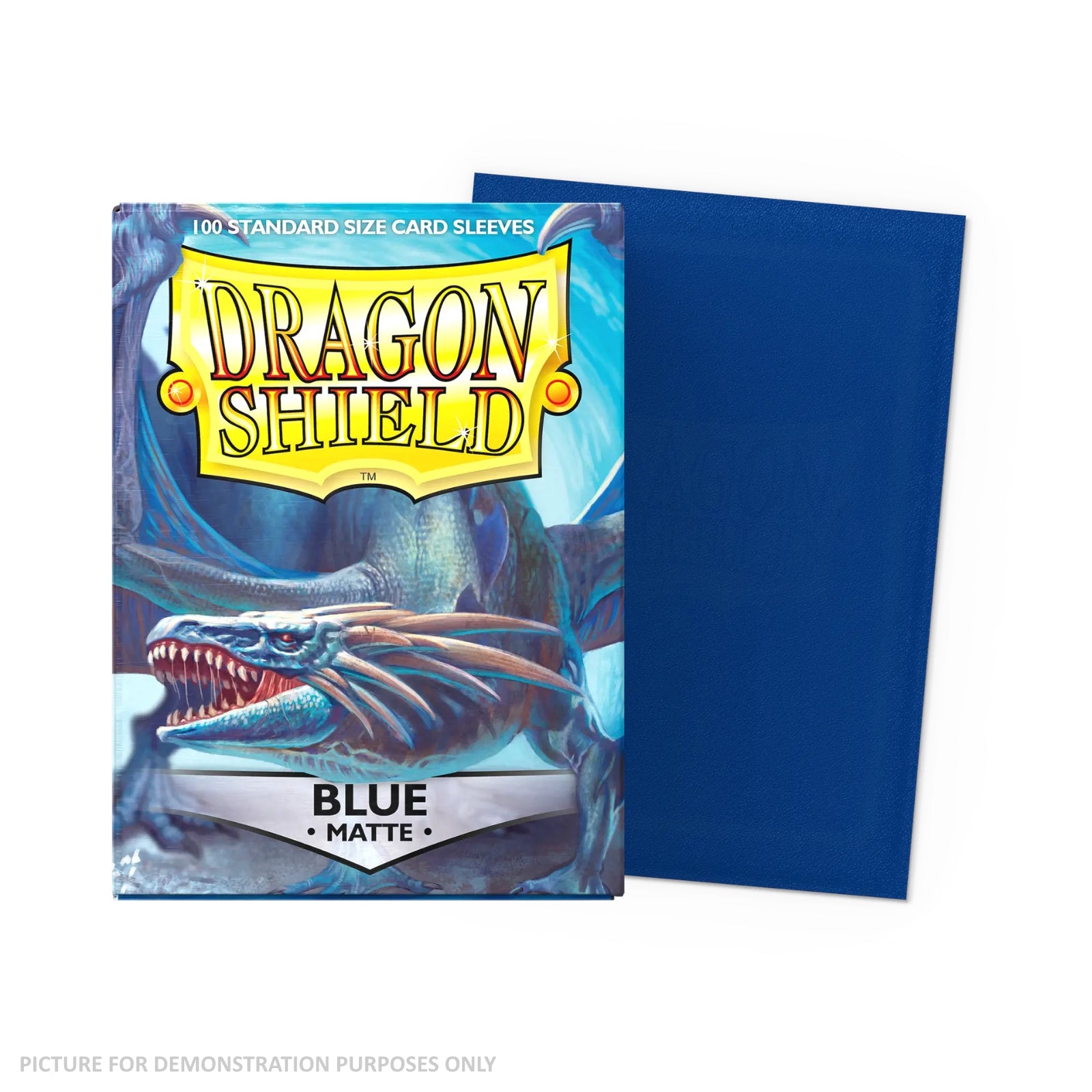 Dragon Shield 100 Standard Size Card Sleeves - Matte Blue