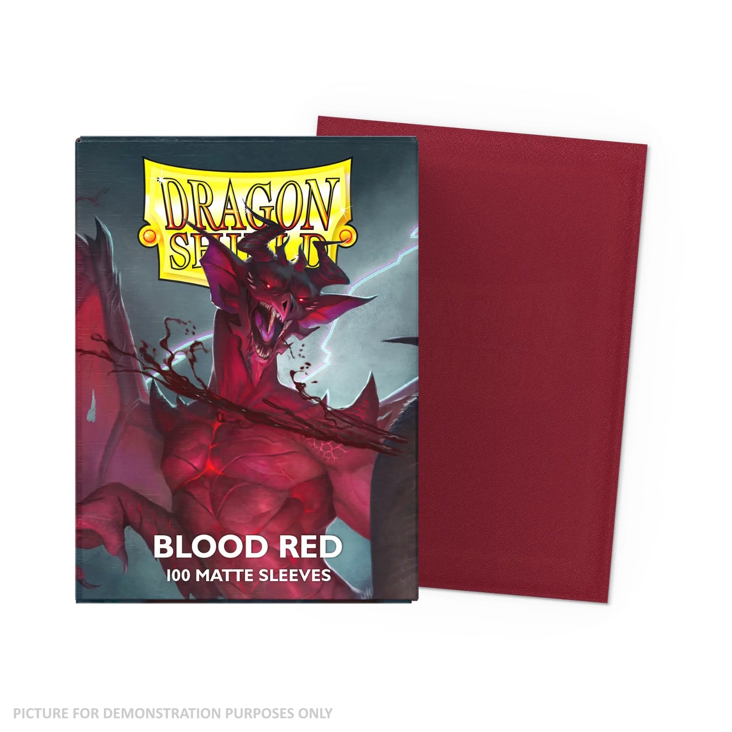 Dragon Shield 100 Standard Size Card Sleeves – Matte – Blood Red
