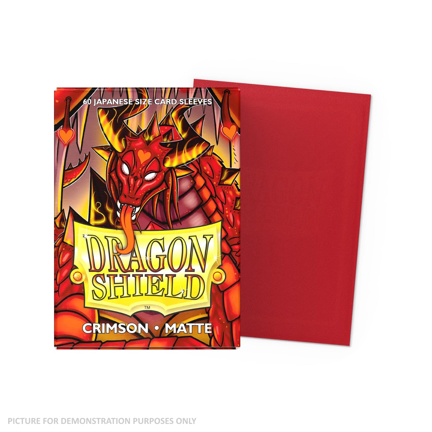 Dragon Shield 60 Japanese Size Card Sleeves - Matte Crimson