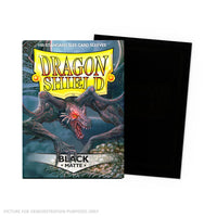 Dragon Shield 100 Standard Size Card Sleeves - Matte Black