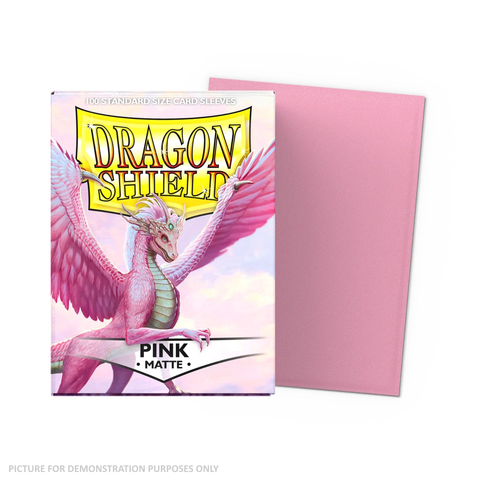 Dragon Shield 100 Standard Size Card Sleeves - Matte Pink
