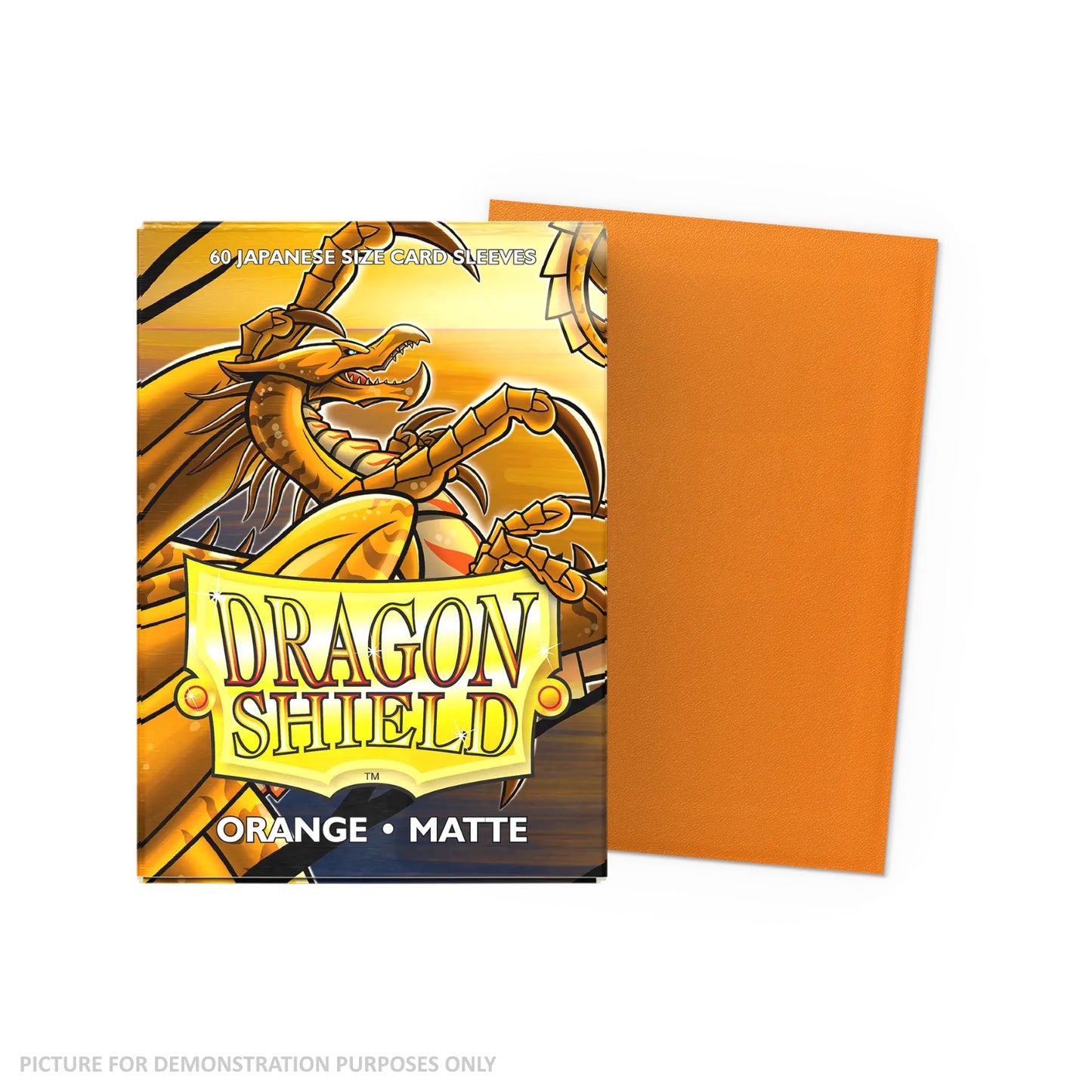 Dragon Shield 60 Japanese Size Card Sleeves - Matte Orange