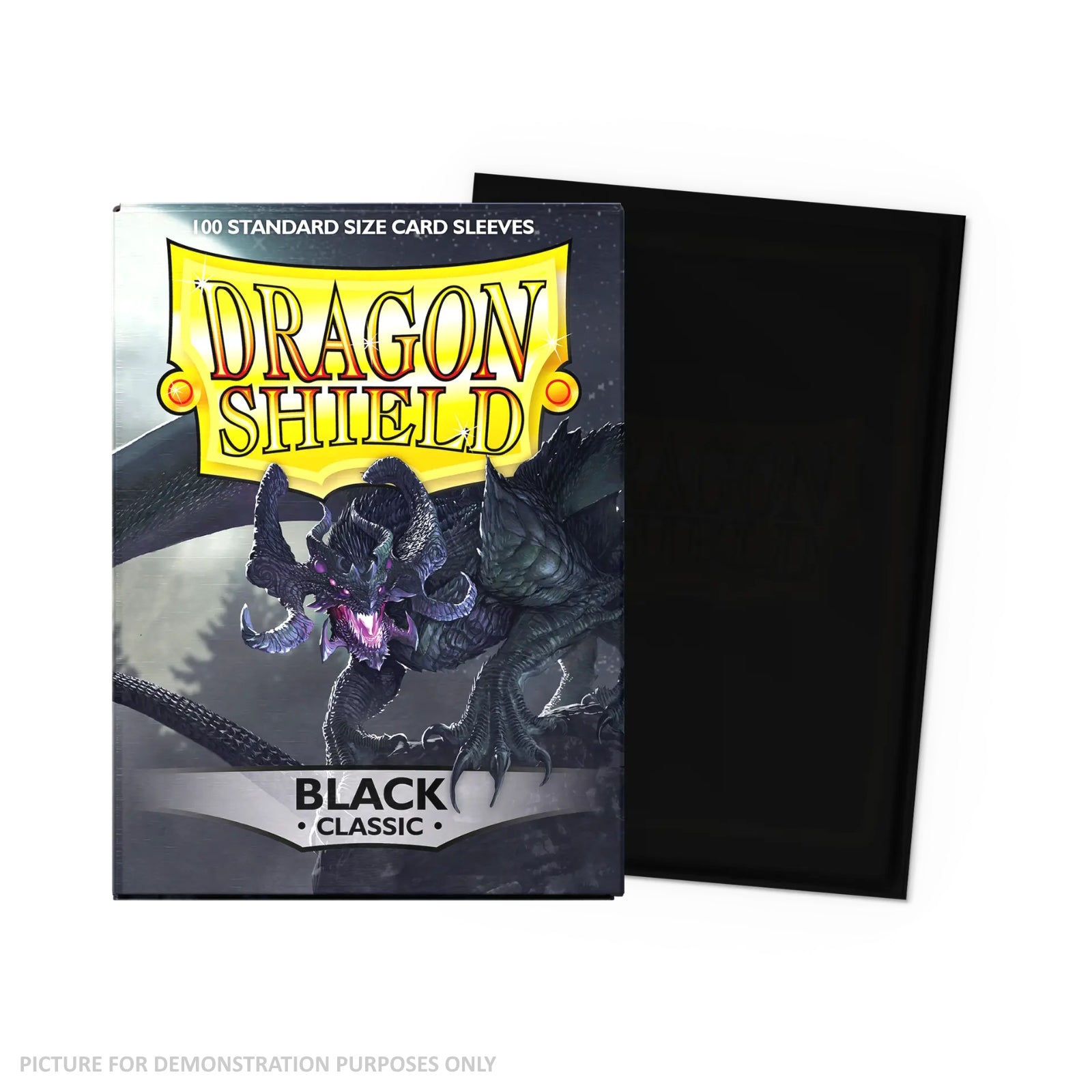 Dragon Shield 100 Standard Size Card Sleeves - Classic Black
