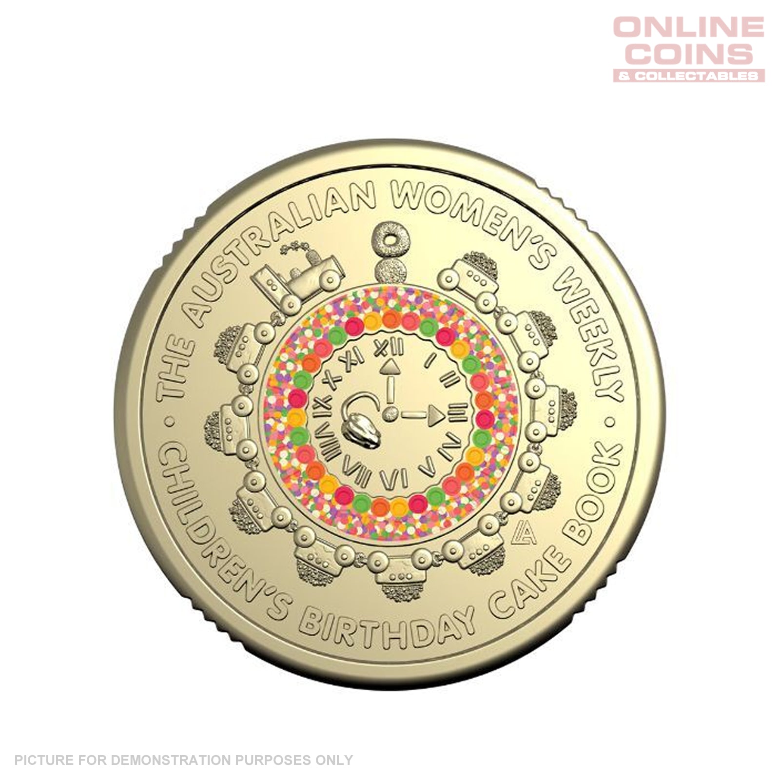 2025 LOOSE Circulated Women's Weekly - Hickory Dickory Watch $2 Coloured Coin