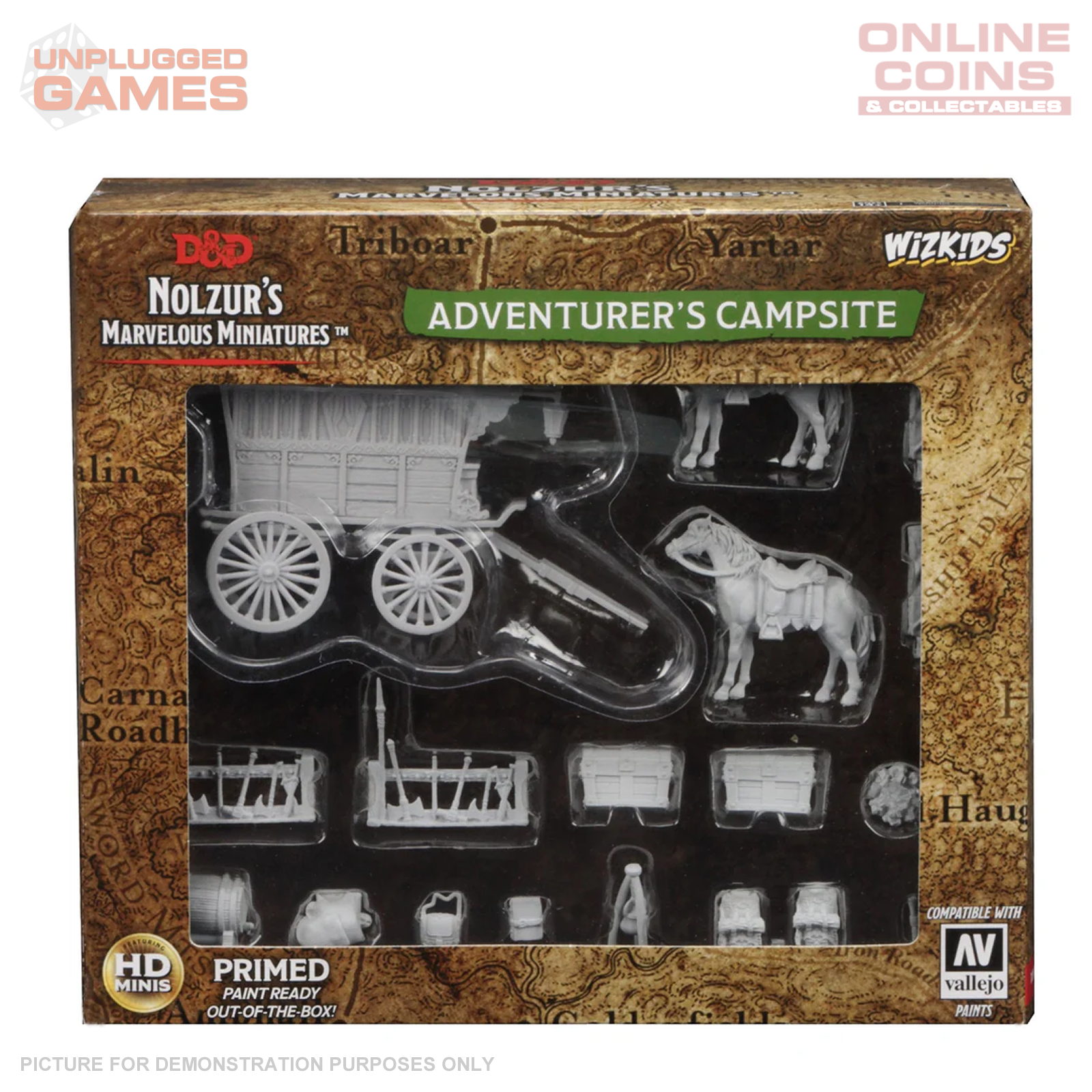 D&D Nolzurs Marvelous Unpainted Miniatures Adventurers Campsite