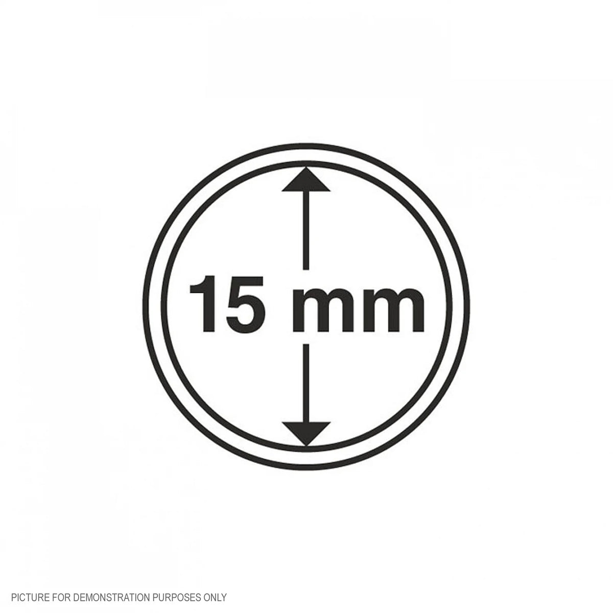 Lighthouse Coin Capsules - Round 15mm - Packet of 10