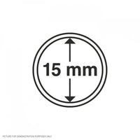 Lighthouse Coin Capsules - Round 15mm - Packet of 10