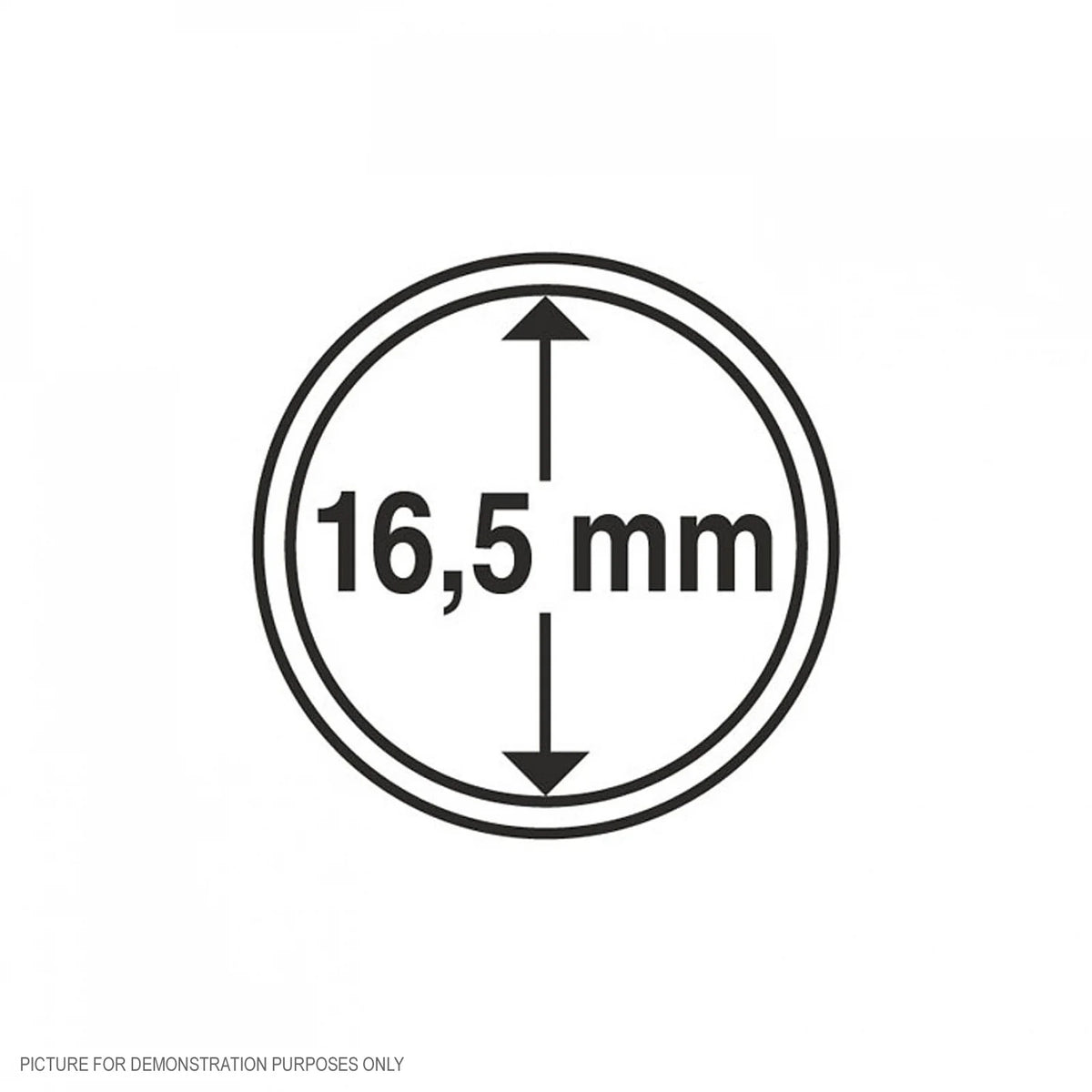 Lighthouse Coin Capsules - Round 16.5mm - Packet of 10 (Suitable For Australian Threepence Coins)