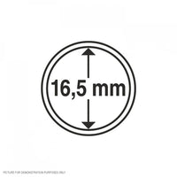 Lighthouse Coin Capsules - Round 16.5mm - Packet of 10 (Suitable For Australian Threepence Coins)