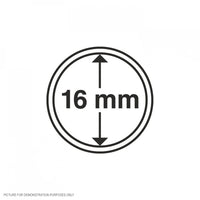 BULK BUY - Lighthouse Coin Capsules - Round 16mm Packet of 100 (Suitable For Australian Threepence)