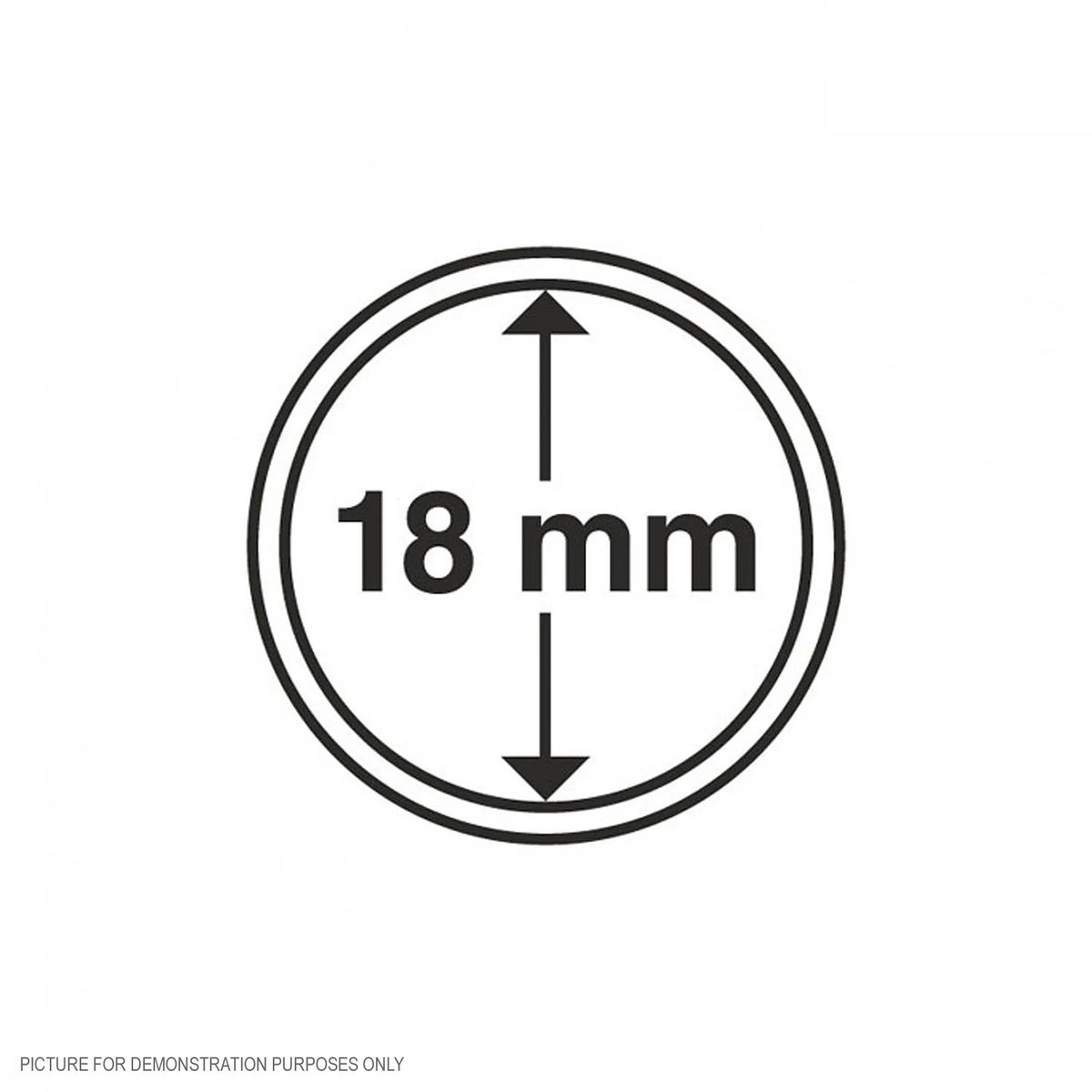 Lighthouse Coin Capsules - Round 18mm - Packet of 10 (Suitable for Australian 1c Coins)