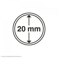 Lighthouse Coin Capsules - Round 20mm - Packet of 10 (Suitable For Australian 5c, Sixpence, and Half Sovereign coins)