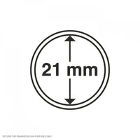 Lighthouse Coin Capsules - Round 21mm - Packet of 10 (Suitable For Australian $2 Coins)