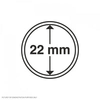 Lighthouse Coin Capsules - Round 22mm - Packet of 10 (Suitable For Australian 2c Coins)