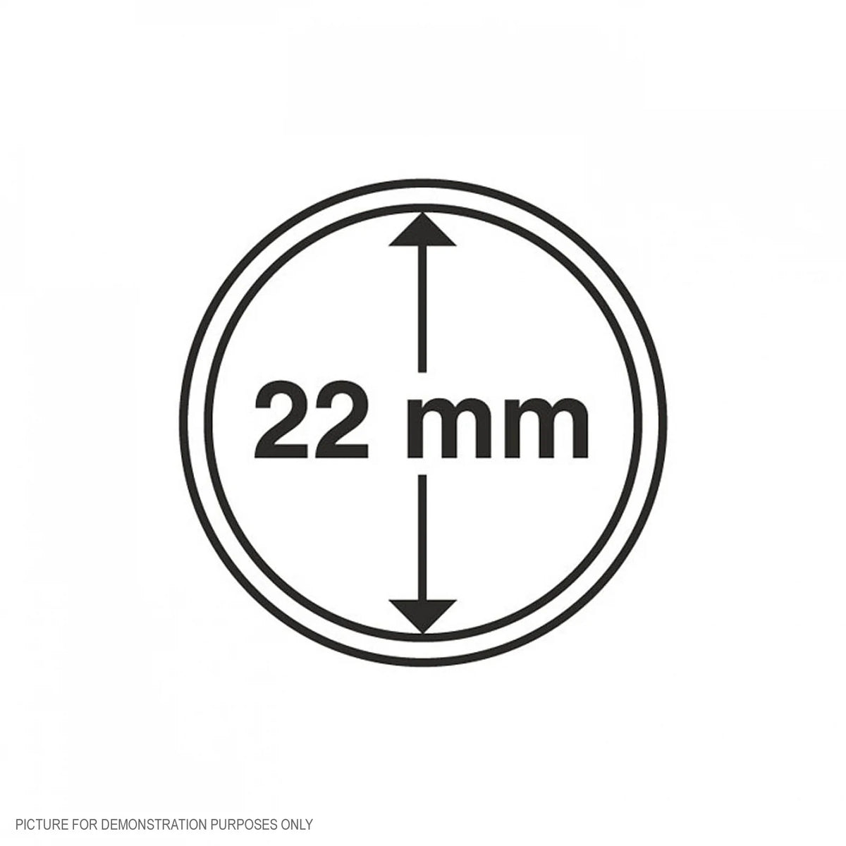 BULK BUY - Lighthouse Coin Capsules - Round 22mm Packet of 100 (Suitable For Australian 2c Coins)