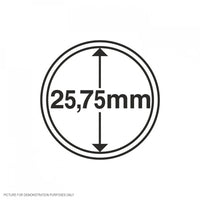 Lighthouse PERFECT FIT Coin Capsules - Round 25.75mm - Packet of 10 (Suitable For Australian $1 and Half-Penny Coins)