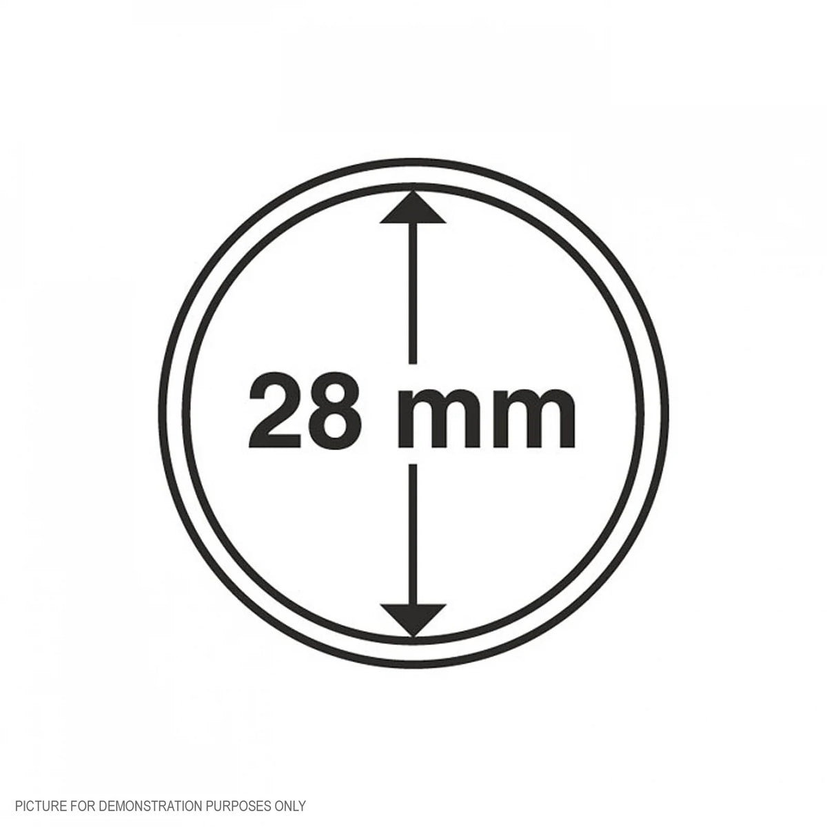 Lighthouse Coin Capsules - Round 28mm - Packet of 10