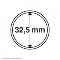 Lighthouse Coin Capsules - Round 32.5mm - Packet of 10 (Suitable For Australian 50c Coins)