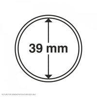 Lighthouse PREMIUM Coin Capsules - Round 39mm Packet of 10 (Suitable For Australian Crown Coins)