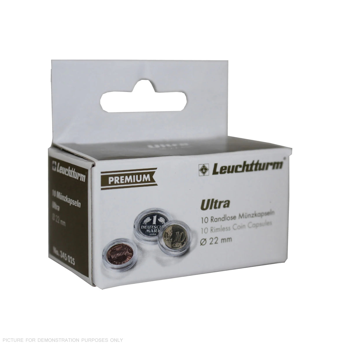 Lighthouse PREMIUM Coin Capsules - Round 22mm Packet of 10 (Suitable For Australian 2c Coins)