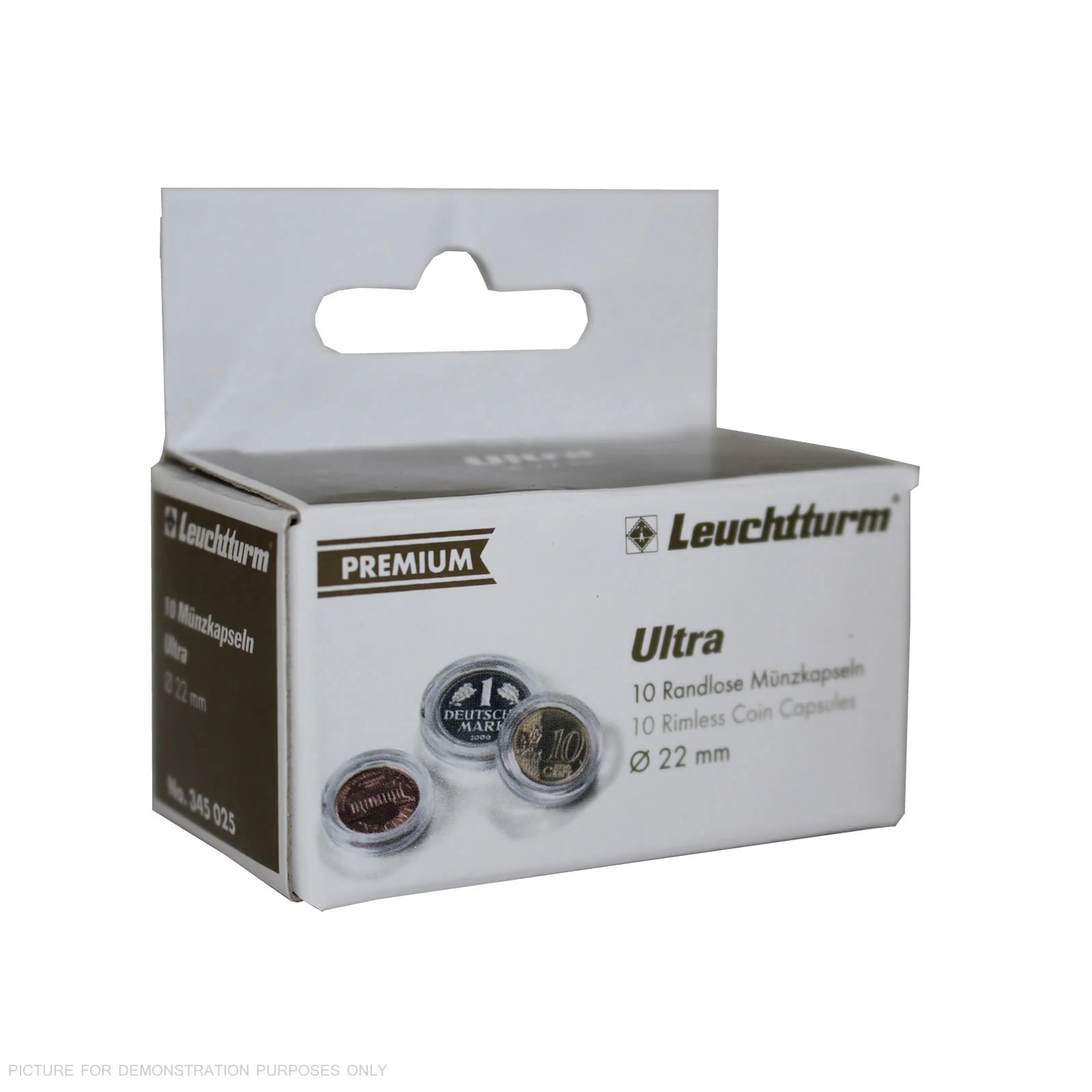 Lighthouse PREMIUM Coin Capsules - Round 22mm Packet of 10 (Suitable For Australian 2c Coins)