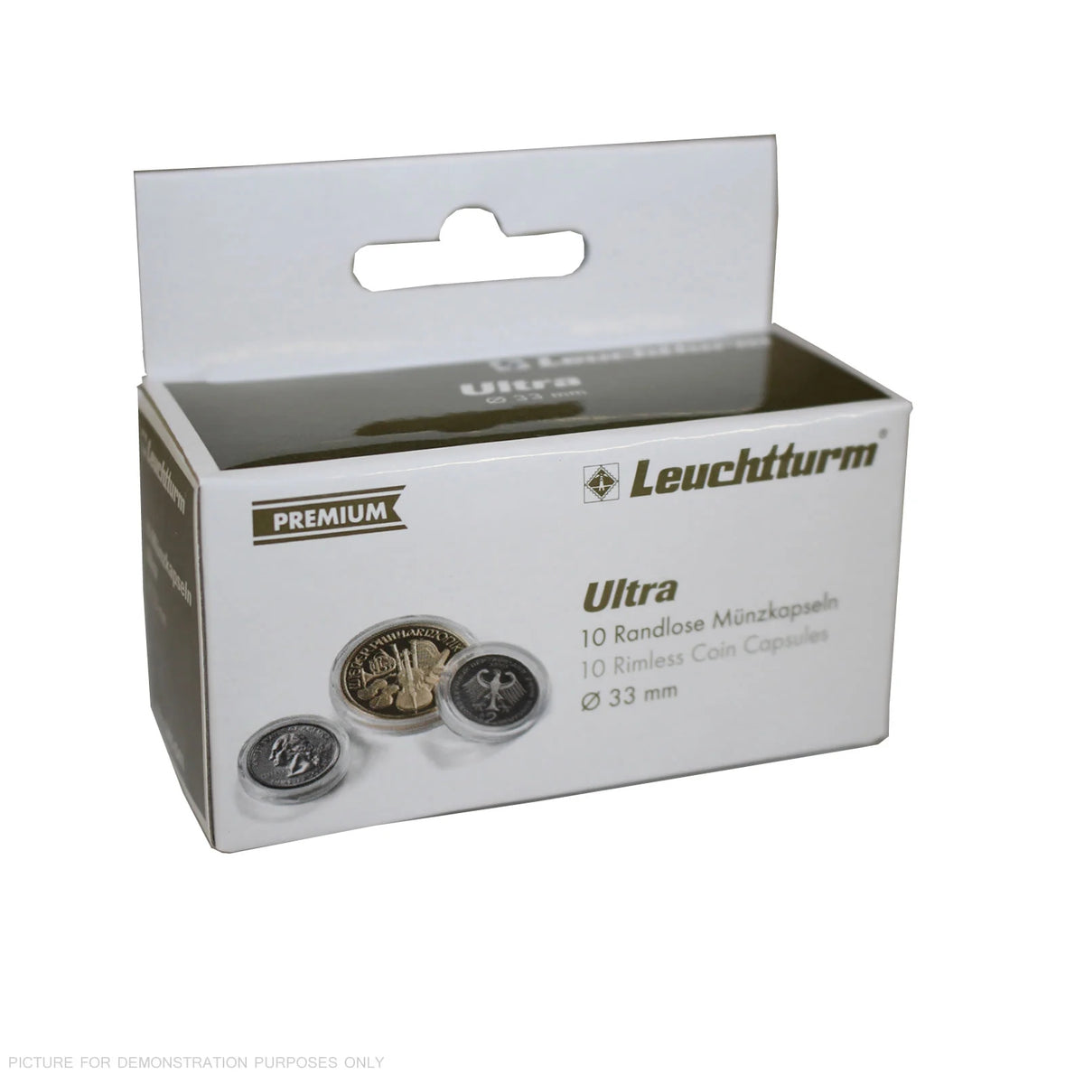 Lighthouse PREMIUM Coin Capsules - Round 33mm Packet of 10