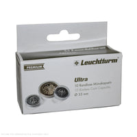 Lighthouse PREMIUM Coin Capsules - Round 35mm Packet of 10
