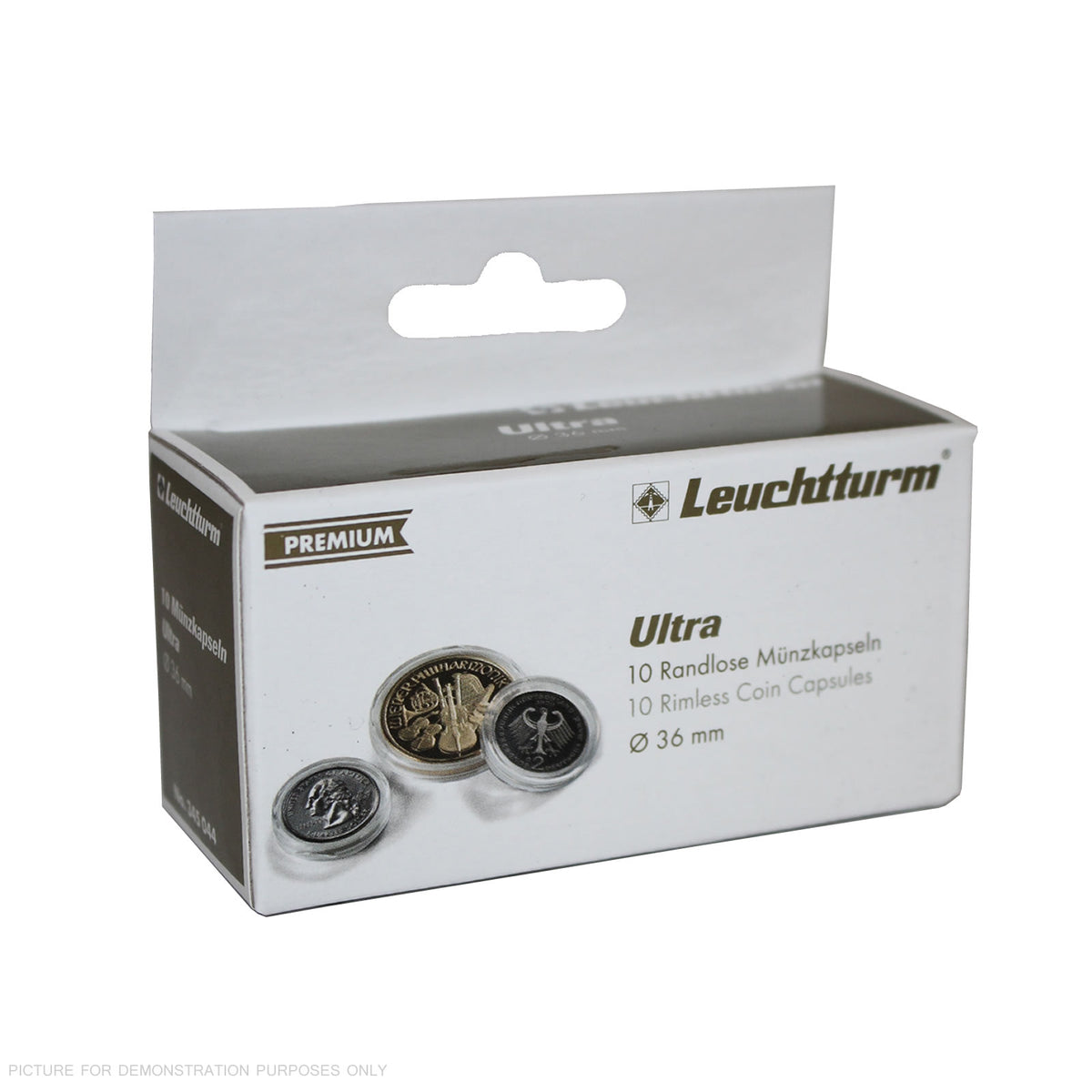 Lighthouse PREMIUM Coin Capsules - Round 36mm Packet of 10