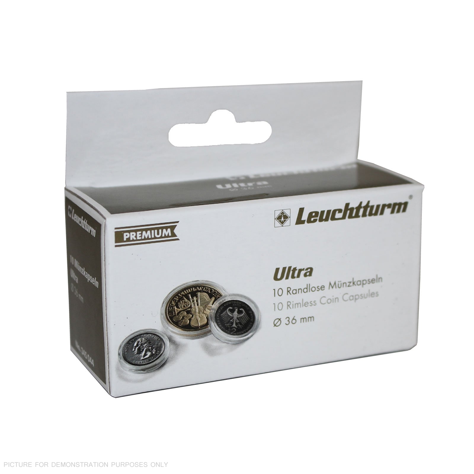 Lighthouse PREMIUM Coin Capsules - Round 36mm Packet of 10