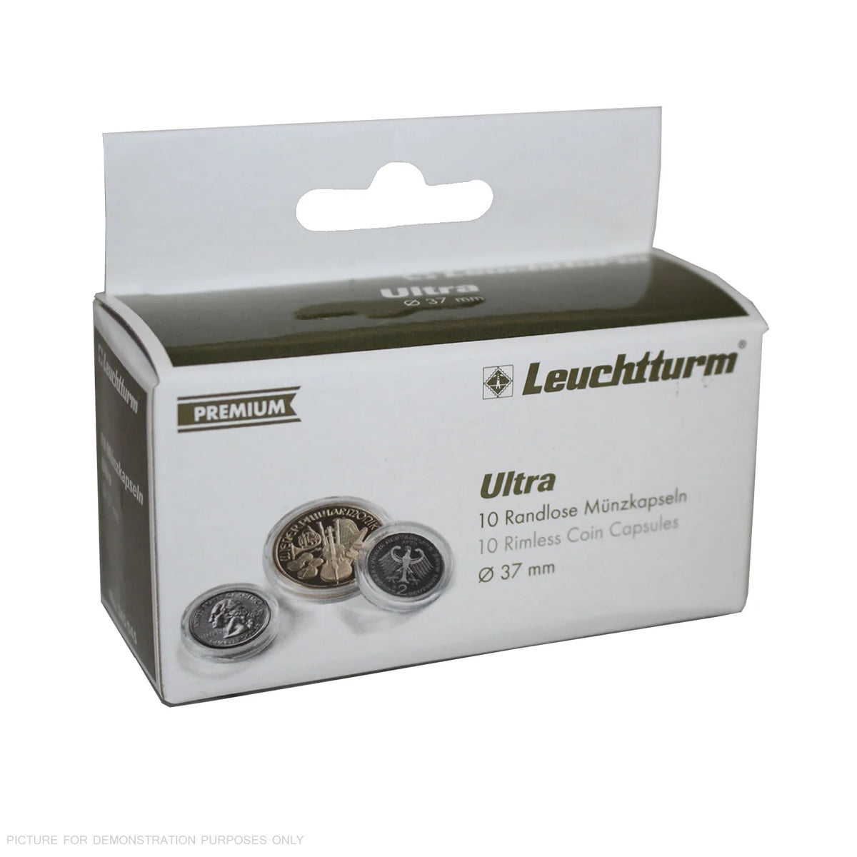 Lighthouse PREMIUM Coin Capsules - Round 37mm Packet of 10