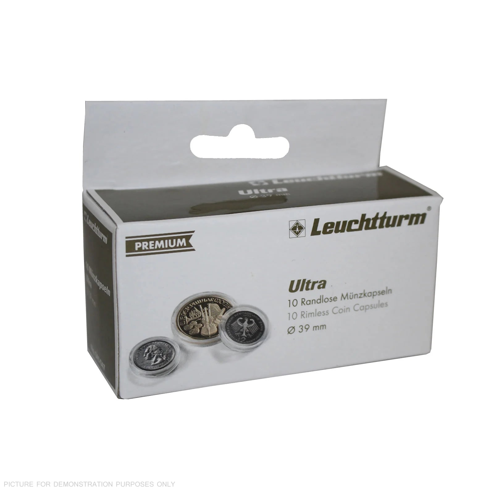 Lighthouse PREMIUM Coin Capsules - Round 39mm Packet of 10 (Suitable For Australian Crown Coins)