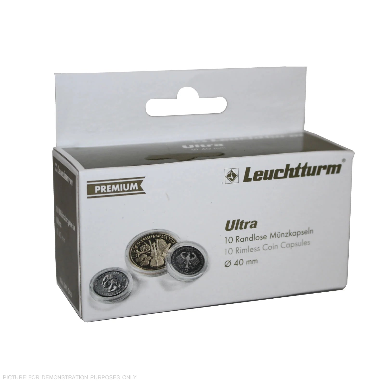 Lighthouse PREMIUM Coin Capsules - Round 40mm Packet of 10