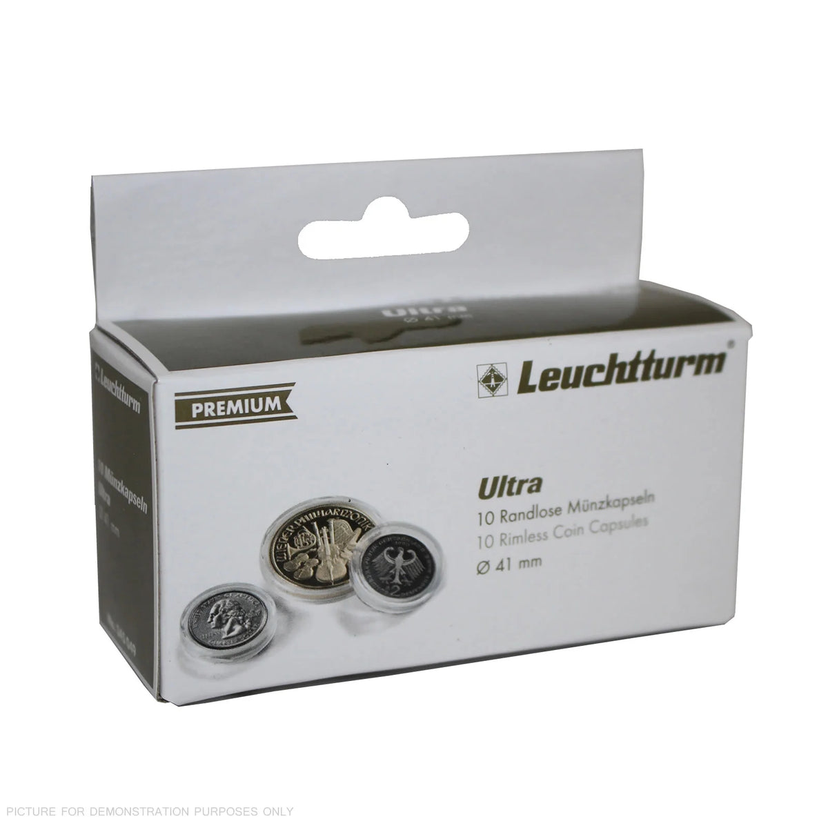 Lighthouse PREMIUM Coin Capsules - Round 41mm Packet of 10 (Suitable For Most 1oz Australian Silver Coins)