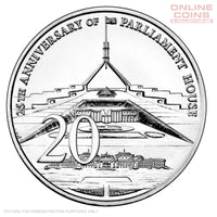 2013 25th Anniversary of Australian Paliment House - CuNi Uncirculated 20c Carded Coin