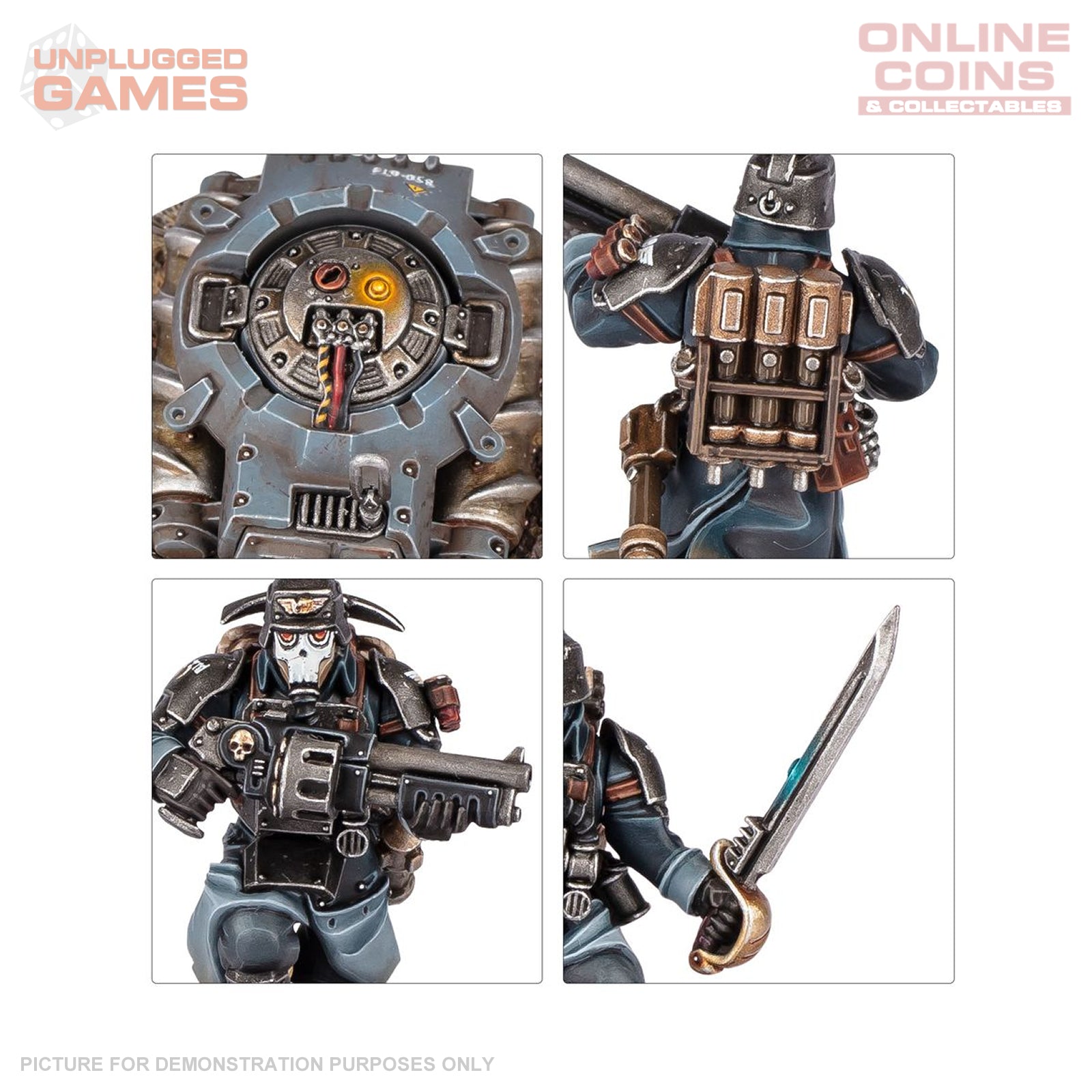 Warhammer 40k - Krieg Combat Engineers - Astra Militarum - Figurines Uniques (démonté Non Peint)