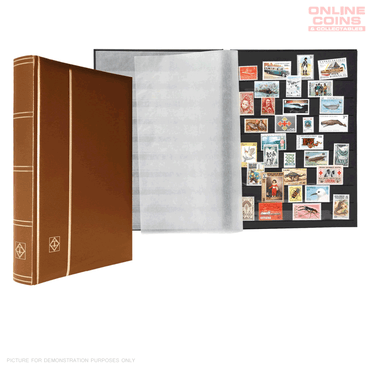 Lighthouse A4 COMFORT Stockbook 64 Page Padded METALLIC EDITION Cover - BRONZE