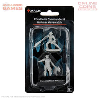 Magic the Gathering Unpainted Miniatures - Coralhelm Commander & Halimar Wavewatch (Merfolk)