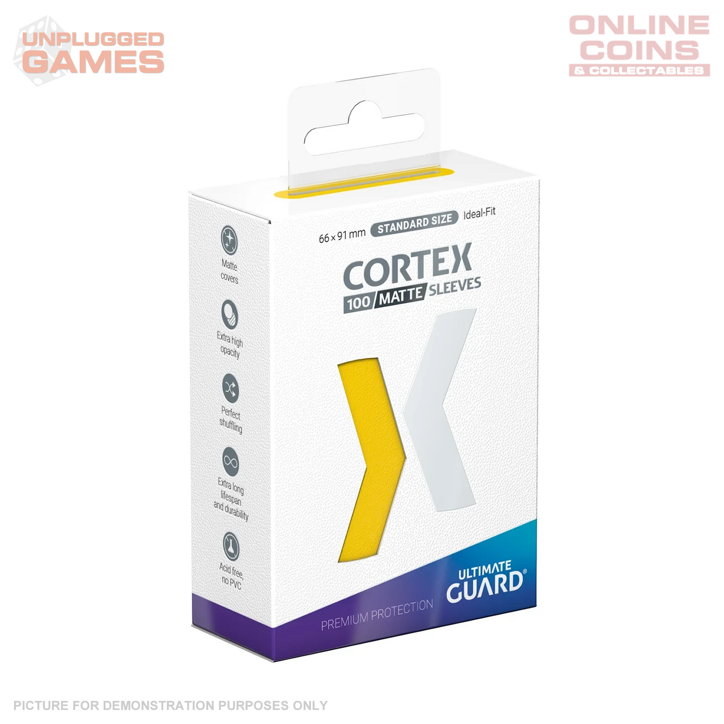 Ultimate Guard: Sleeves – Cortex Matte – Yellow